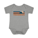 Telluride Baby Bodysuit - Retro Mountain Telluride, Colorado Baby Bodysuit-7