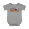 Telluride Baby Bodysuit - Retro Mountain Telluride, Colorado Baby Bodysuit