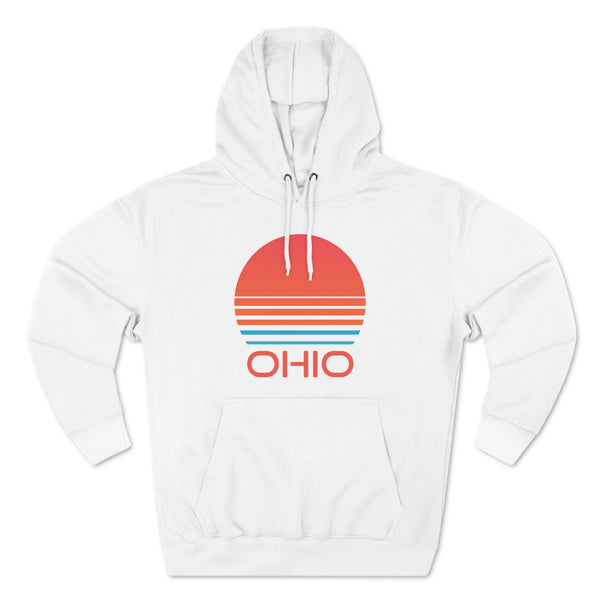 Premium Ohio Hoodie - Retro 80s Unisex Sweatshirt