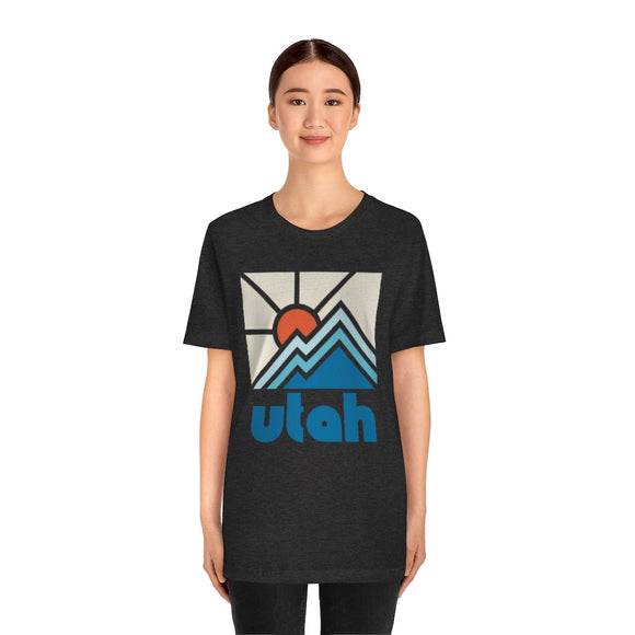 Utah Shirt, Utah Retro T-Shirt, Colorful Utah tee, Utah Mountain Shirt