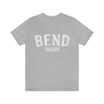 Buy athletic-heather Bend, Oregon Shirt - Paint Text Unisex Bend T-Shirt