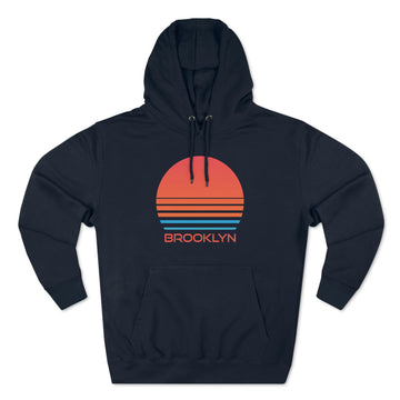 Buy navy Premium Brooklyn, New York Hoodie - Retro 80s Unisex Sweatshirt