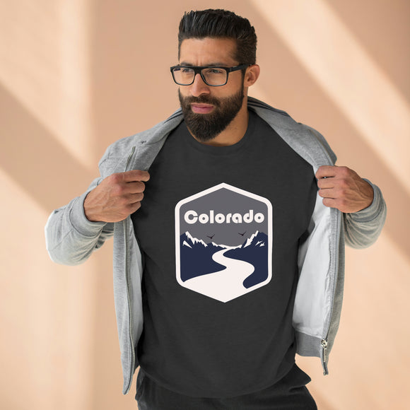Premium Colorado Crewneck Sweatshirt - Retro Unisex Sweatshirt