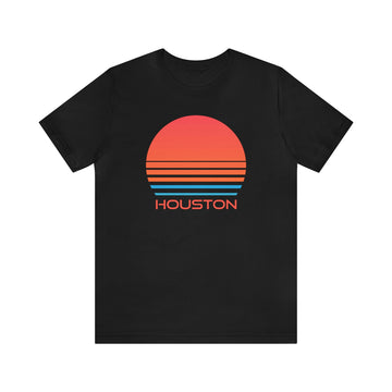 Buy black Houston, Texas T-Shirt - Retro 80s Unisex Houston Shirt