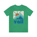 Vail Shirt, Colorado Retro T-Shirt, Colorful Colorado tee, Vail Mountain Shirt-1
