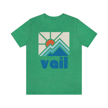 Vail Shirt, Colorado Retro T-Shirt, Colorful Colorado tee, Vail Mountain Shirt