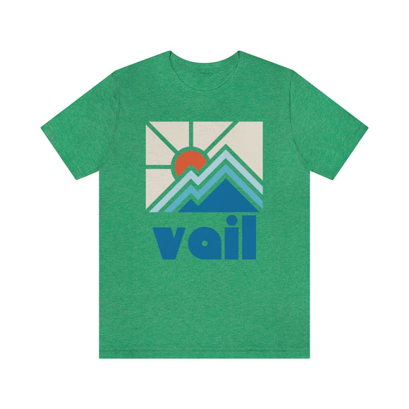 Vail Shirt, Colorado Retro T-Shirt, Colorful Colorado tee, Vail Mountain Shirt