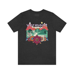 Vermont Shirt, Vermont Retro T-Shirt, Hippie Style Vermont tee, Vermont Mountain Shirt