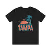Tampa, Florida T-Shirt - Retro Palm Tree & Beach Unisex Tampa Shirt