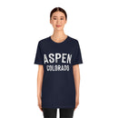 Aspen, Colorado Shirt - Paint Text Unisex Aspen T-Shirt-23