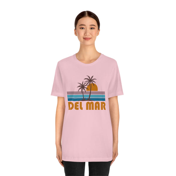 Del Mar, California T-Shirt - Retro Palm Tree Unisex Del Mar Shirt