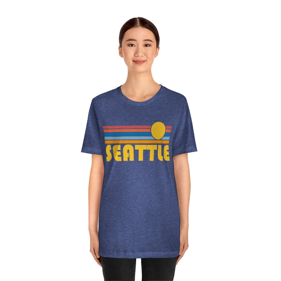 Seattle, Washington T-Shirt - Retro Sun Unisex Seattle T Shirt