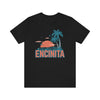 Encinitas, California T-Shirt - Retro Palm Tree & Beach Unisex Encinitas Shirt