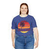 Beach Bum T-Shirt - Retro Palm Tree Unisex Beach Bum Shirt