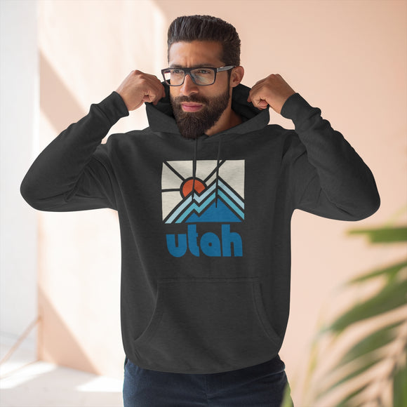 Premium Utah Hoodie - Min Mountain Unisex Sweatshirt