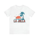La Jolla, California T-Shirt - Retro Palm Tree & Beach Unisex La Jolla Shirt-13
