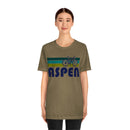 Aspen T-Shirt - Retro Mountain Bike Adult Unisex Aspen, Colorado T Shirt-29