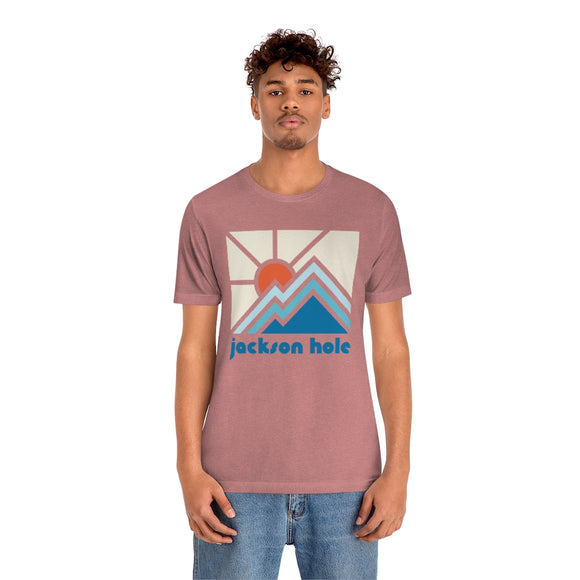 Jackson Hole Shirt, Wyoming Retro T-Shirt, Colorful Wyoming tee, Jackson Hole Mountain Shirt
