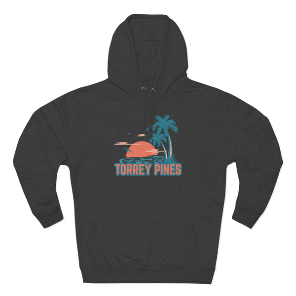 Premium Torrey Pines, California Hoodie - Palm Tree Unisex Sweatshirt