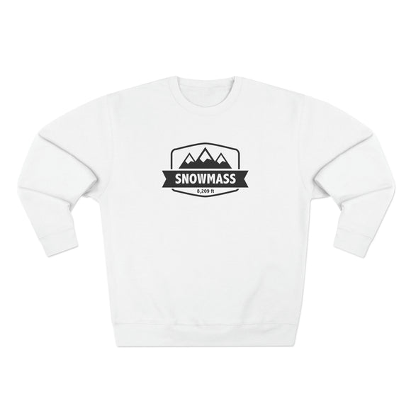 Premium Snowmass, Colorado Crewneck Sweatshirt - Retro Unisex Sweatshirt