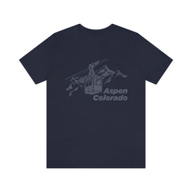 Buy navy Aspen, Colorado T-Shirt - Retro Unisex Aspen T Shirt