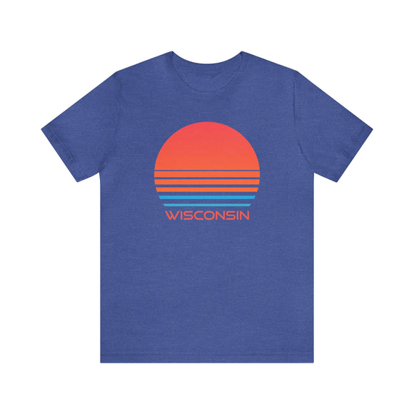 Wisconsin Shirt - Retro 80s Unisex Wisconsin T-Shirt