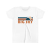 Big Sky Youth T-Shirt - Retro Mountain California Kid's TShirt