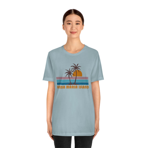 Anna Maria Island, Florida T-Shirt - Retro Palm Tree Unisex Anna Maria Island Shirt