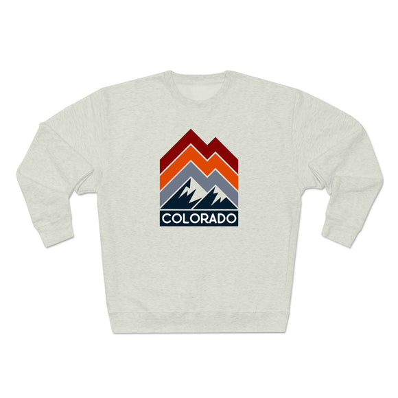 Premium Colorado Sweatshirt - Retro Unisex Premium Crewneck Colorado Sweatshirt
