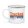 Truckee, California Camp Mug - Mountain Sunset Enamel Campfire Truckee Mug