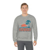 Hawaii Sweatshirt - Unisex Retro Palm Tree Hawaii Crewneck Sweatshirt