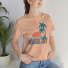 Siesta Key, Florida T-Shirt - Retro Palm Tree & Beach Unisex Siesta Key Shirt