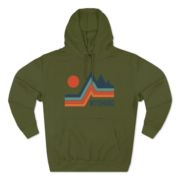 Premium Wyoming Hoodie - Retro Unisex Sweatshirt