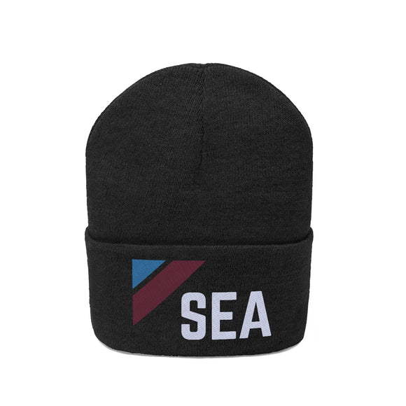 Seattle, Washington Beanie - Adult Embroidered Retro Seattle Knit Hat