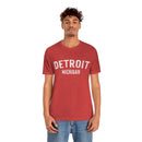 Detroit, Michigan Shirt - Paint Text Unisex Detroit T-Shirt-22