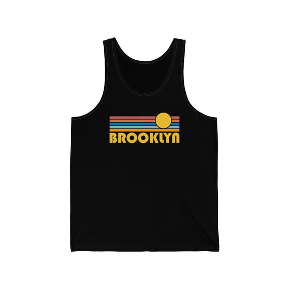 Brooklyn, New York Tank Top - Unisex Brooklyn Tank Top Retro Sun