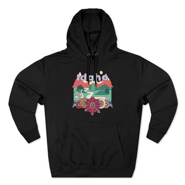 Buy black Premium Idaho Hoodie - Boho Unisex Sweatshirt