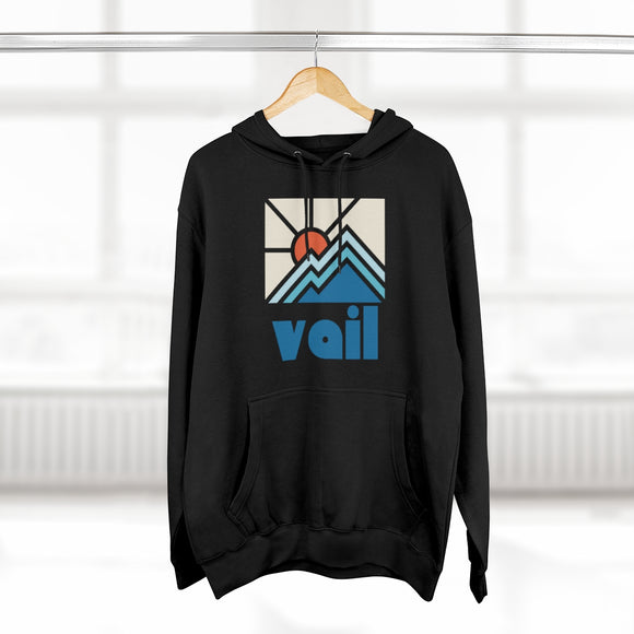 Premium Vail, Colorado Hoodie - Min Mountain Unisex Sweatshirt