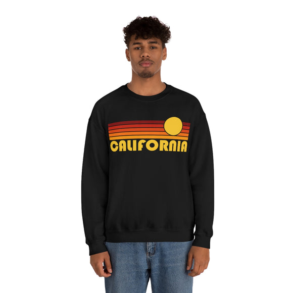 California Sweatshirt - Retro Sunset Unisex