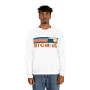 Wyoming Sweatshirt - Retro Mountain Unisex-3