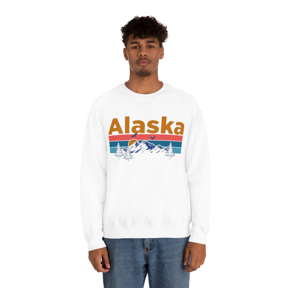 Alaska Sweatshirt - Mountain & Birds Unisex