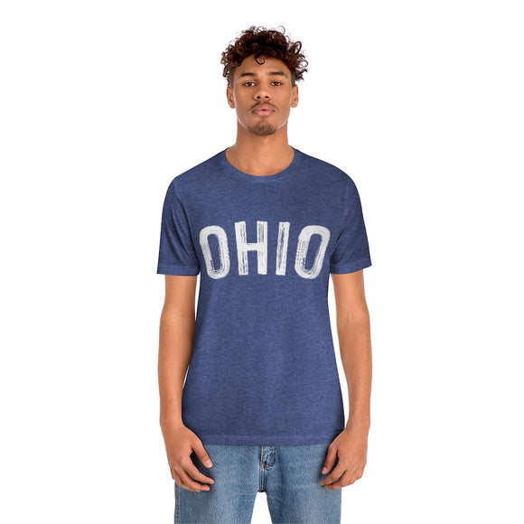 Ohio T-Shirt - Paint Text Unisex Ohio Shirt