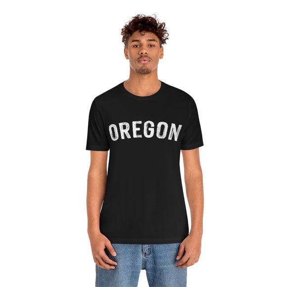 Oregon T-Shirt - Paint Text Unisex Oregon Shirt