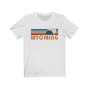 Wyoming T-Shirt - Retro Mountain Adult Unisex Wyoming T Shirt-2