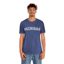 Michigan T-Shirt - Paint Text Unisex Michigan Shirt-3