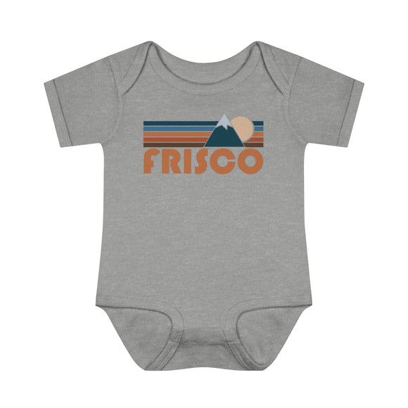 Frisco Baby Bodysuit - Retro Mountain Frisco, Colorado Baby Bodysuit
