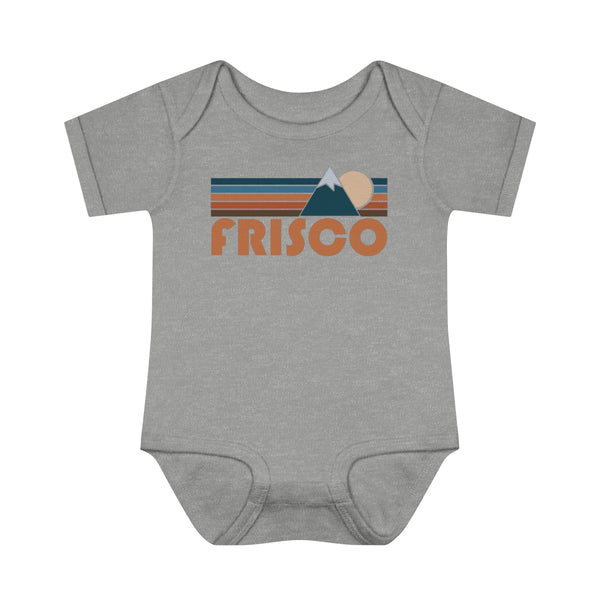 Frisco Baby Bodysuit - Retro Mountain Frisco, Colorado Baby Bodysuit