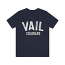 Vail, Colorado Shirt - Paint Text Unisex Vail T-Shirt-21