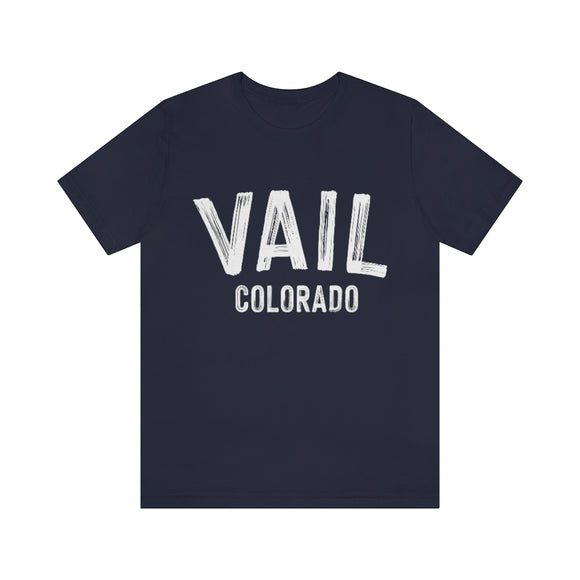 Vail, Colorado Shirt - Paint Text Unisex Vail T-Shirt