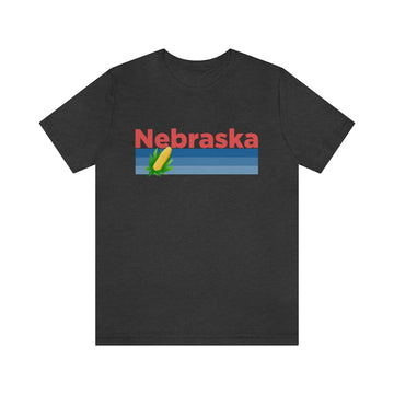 Nebraska T-Shirt - Retro Corn Unisex Nebraska Shirt